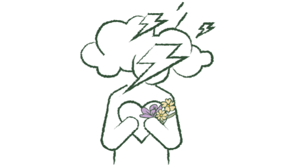 Illustration d'une tempête émotionnelle – Accompagnement gestion des émotions à Rennes