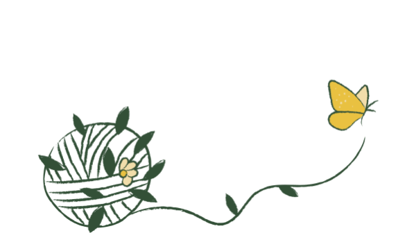 Illustration d'une pelote qui évolue en papillon – Accompagnement transitions et changements à Rennes